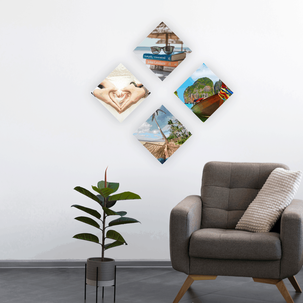 Cuadros para fotos - Rombo