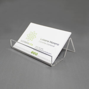 Tarjetero de acrílico