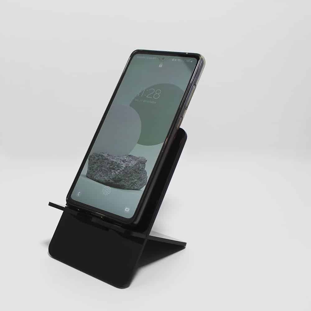 Porta celular acrílico negro 2