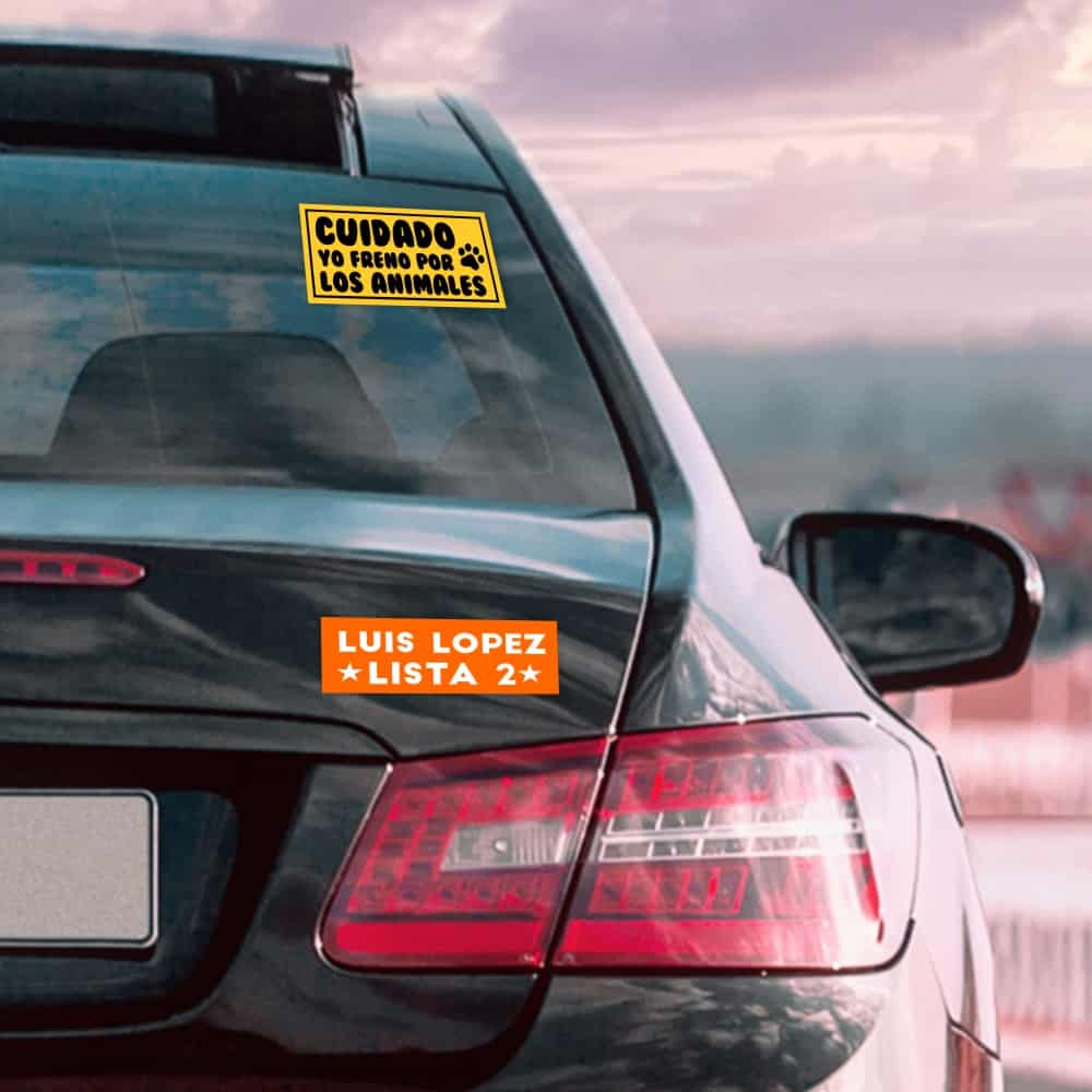 Calcomania para auto