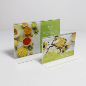 Table tent acrílico Horizontal A5 - A6